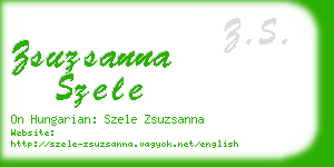 zsuzsanna szele business card